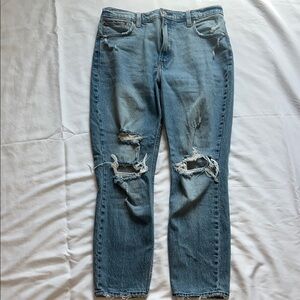 Abercrombie & Fitch Distressed Blue Skinny Jeans